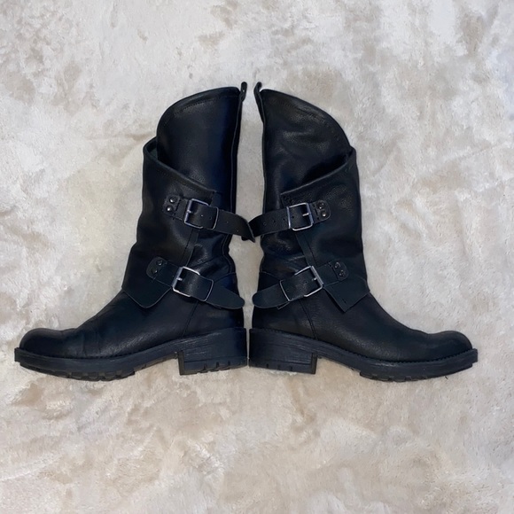 Musse & Cloud Shoes - Musse & Cloud Falida Slouch Leather Moto Boots size 7